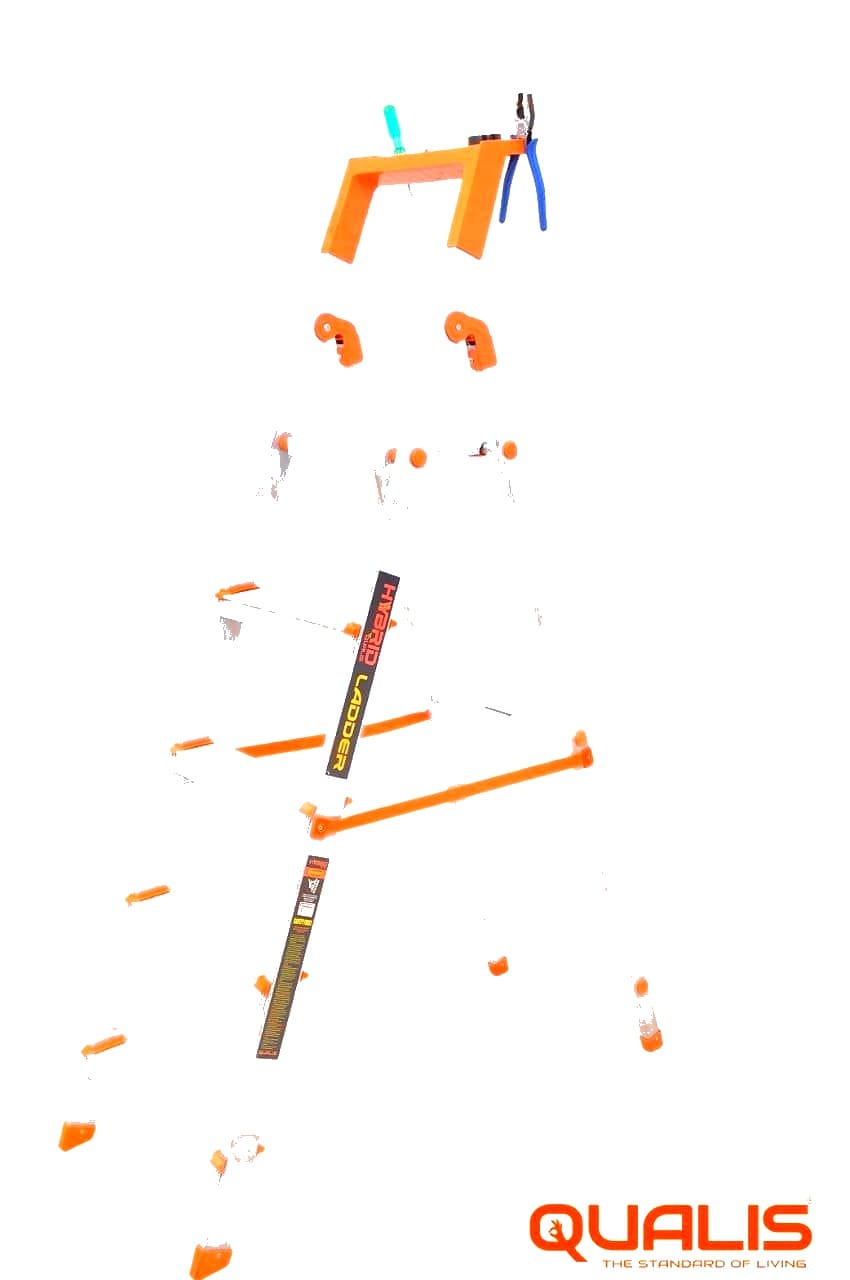 QUALIS HY-5 Hybrid 5 Steps Foldable Ladder HY-5 - Image 1