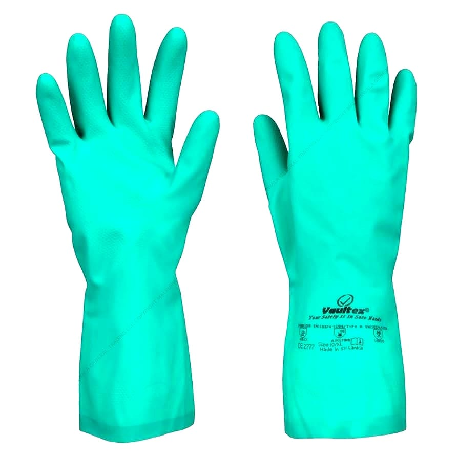 K.K. INTERNATIONAL Nitrile Flocklined Chemical Gloves KHG019 - Image 1